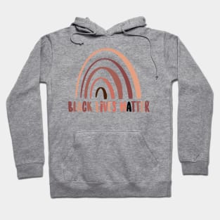 Black Lives Matter Black brown melanin rainbow Hoodie